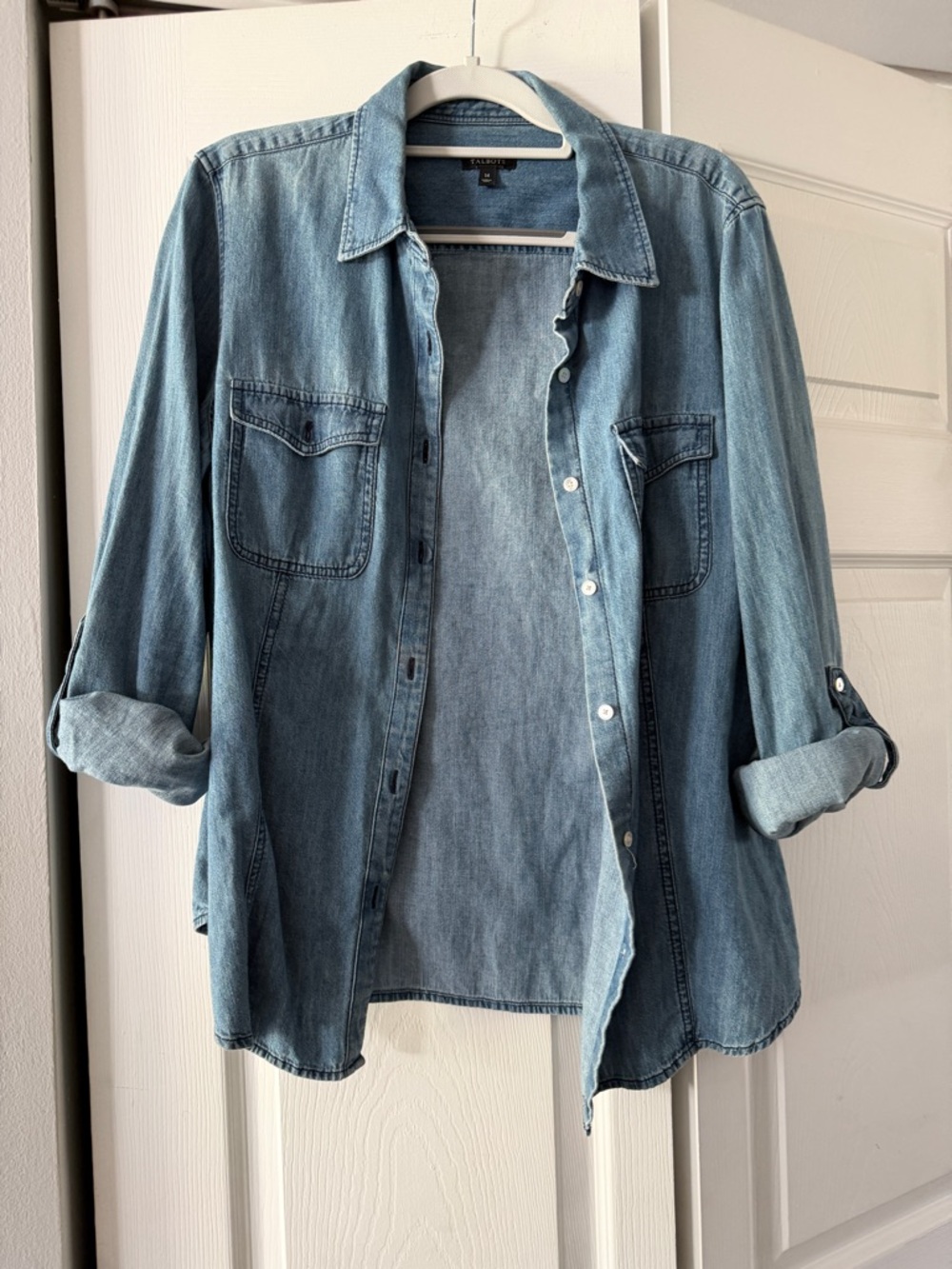 Talbots Light Blue Denim Shirt
